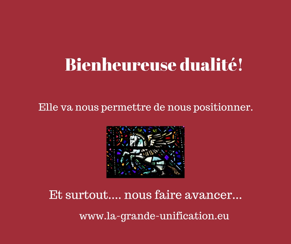 Bienheureuse dualité! Nouvelle proposition de travail.